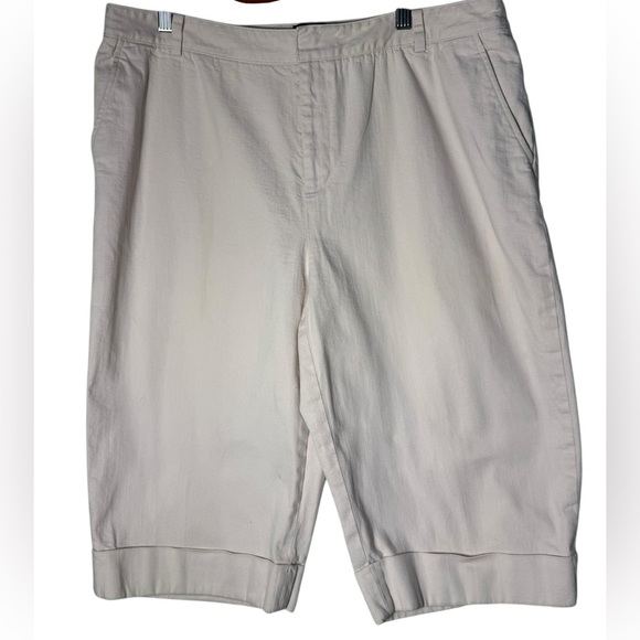 Ellen Tracy Made Exclusively for Saks Fifth Avenue capri shorts light pink 14 - Picture 1 of 10
